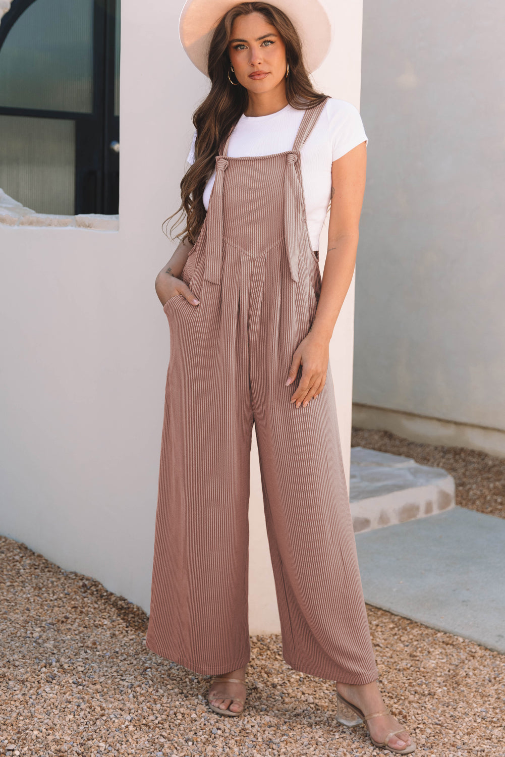 DUNE Corded Adjustable Straps Wide Leg Loose Overall - Premium Bottoms/Jumpsuits & Rompers from Ashes 2 Wildflowers Boutique, LLC- Just $54.99! Shop now at Ashes 2 Wildflowers Boutique, LLC