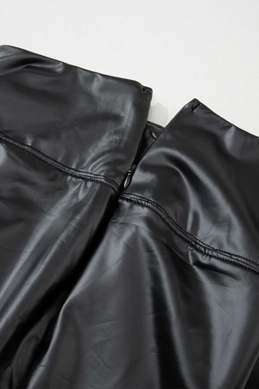 Black Faux Leather Zipped Detail Leggings - Premium Bottoms/Leggings from Ashes 2 Wildflowers Boutique, LLC- Just $27.51! Shop now at Ashes 2 Wildflowers Boutique, LLC