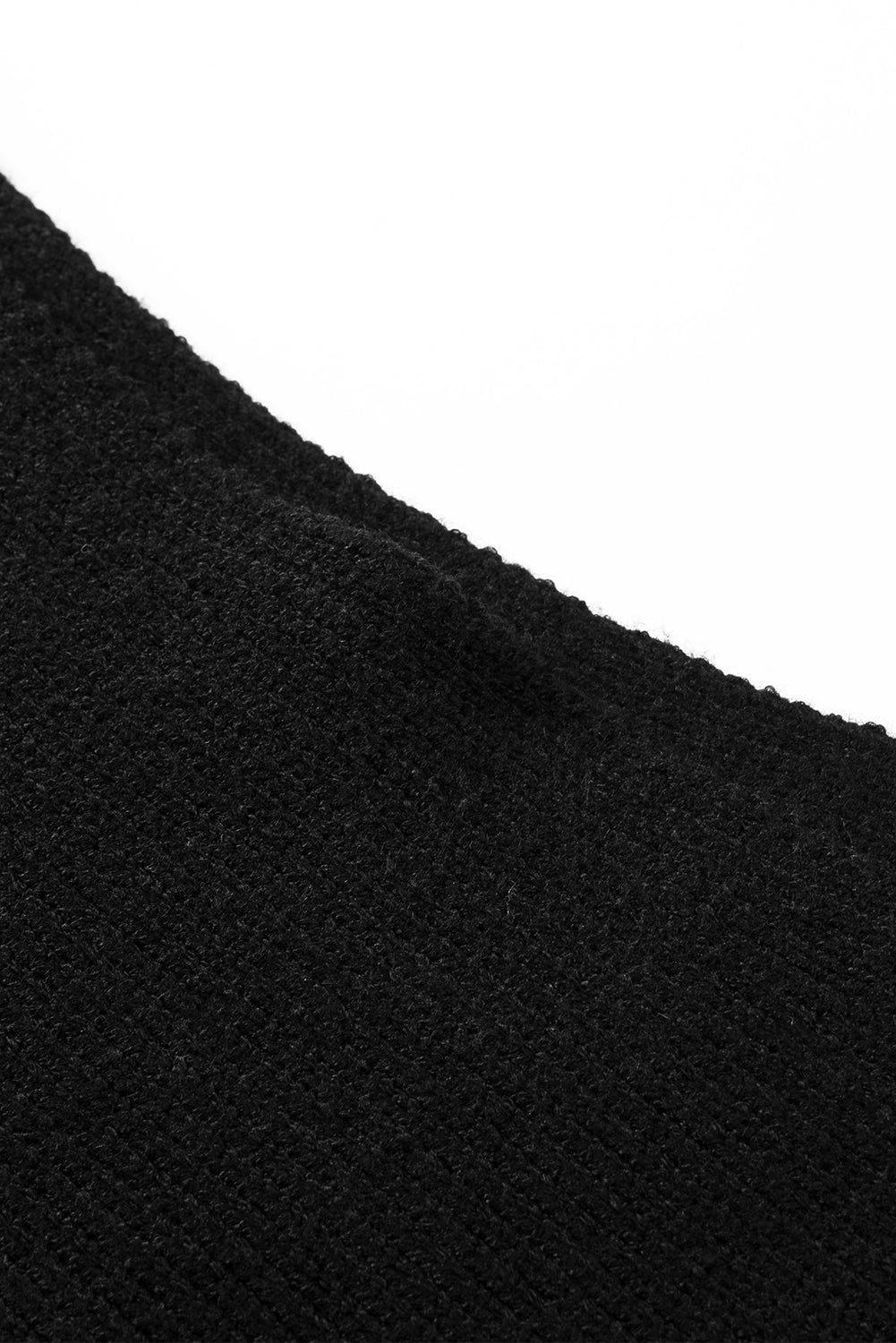Black Striped Long Sleeve Knit Sweater - Premium Tops from Momma Done Gone Crafty- Just $48.99! Shop now at Momma Done Gone Crafty