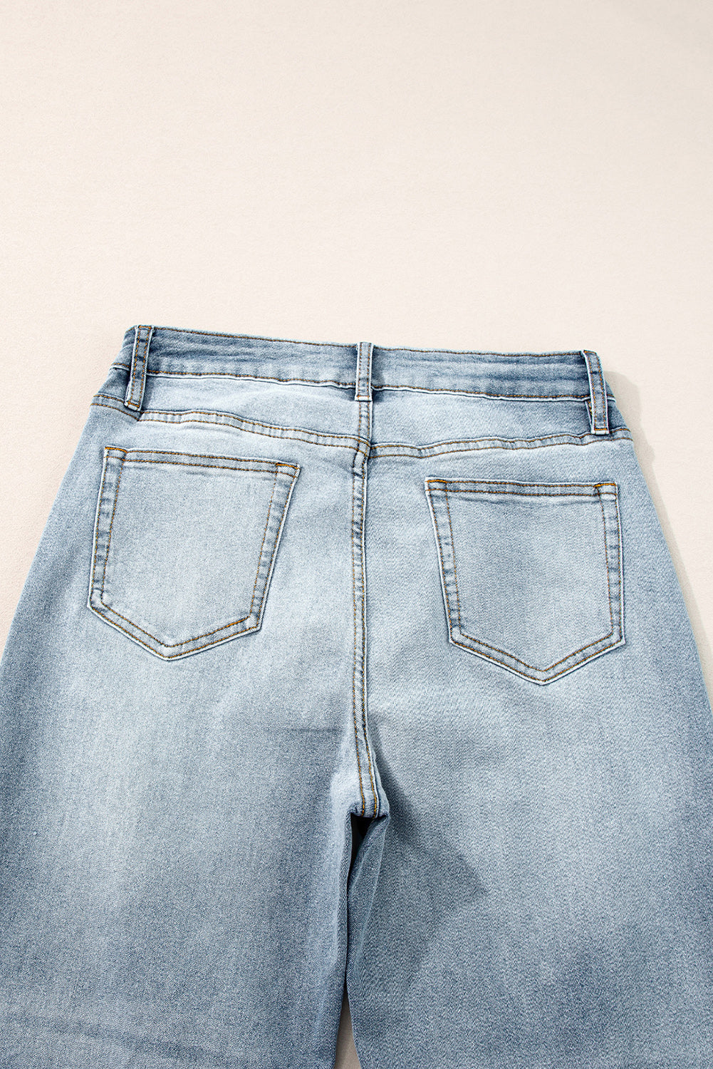 Light Blue Acid Wash Raw Edge Straight Jeans - Premium Bottoms/Jeans from Ashes 2 Wildflowers Boutique, LLC- Just $35.64! Shop now at Ashes 2 Wildflowers Boutique, LLC