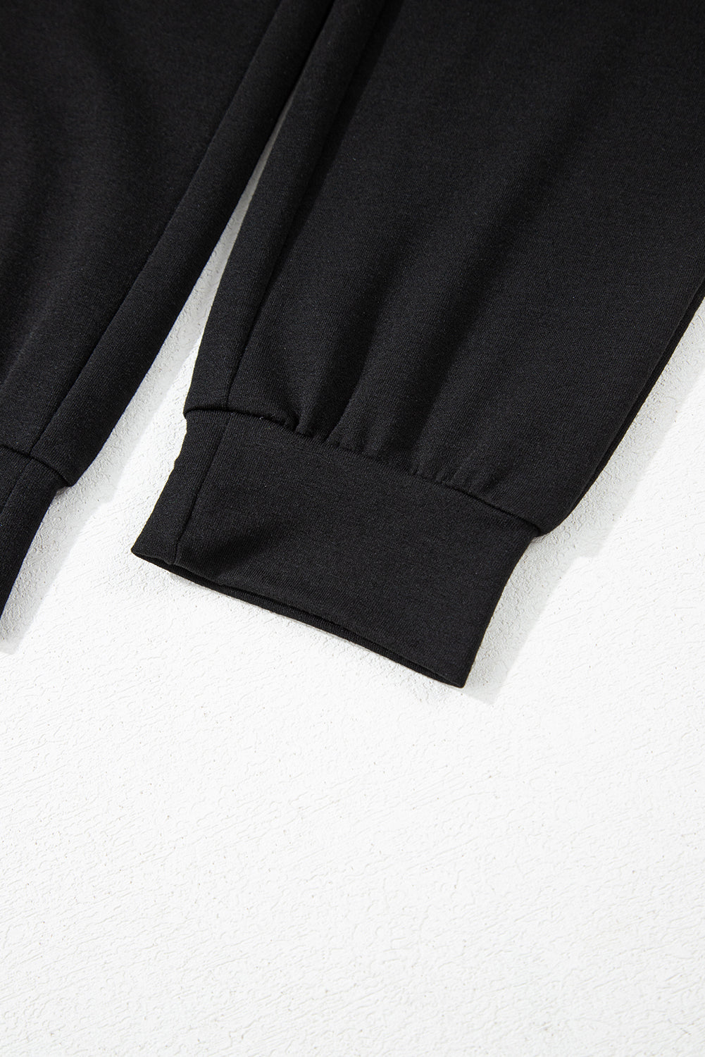 Black Contrast Leopard Long Sleeve Pullover and Joggers Outfit - Premium Loungewear from Momma Done Gone Crafty- Just $56.94! Shop now at Momma Done Gone Crafty