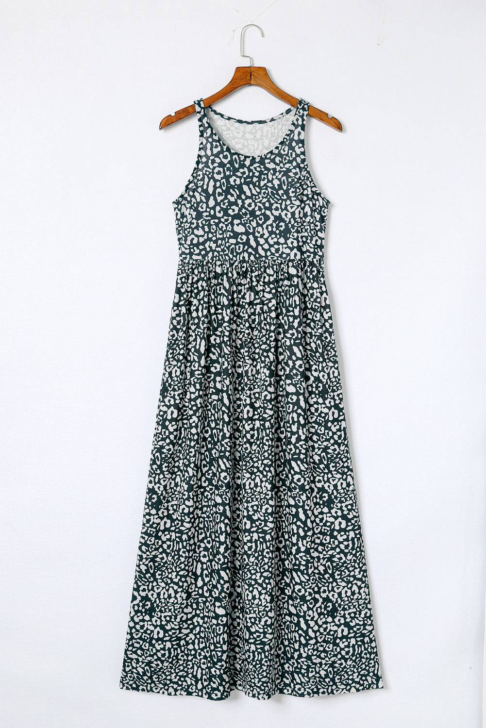 Gray Leopard Print Pocketed Sleeveless Maxi Dress - Premium Dresses/Maxi Dresses from Ashes 2 Wildflowers Boutique, LLC- Just $19.80! Shop now at Ashes 2 Wildflowers Boutique, LLC