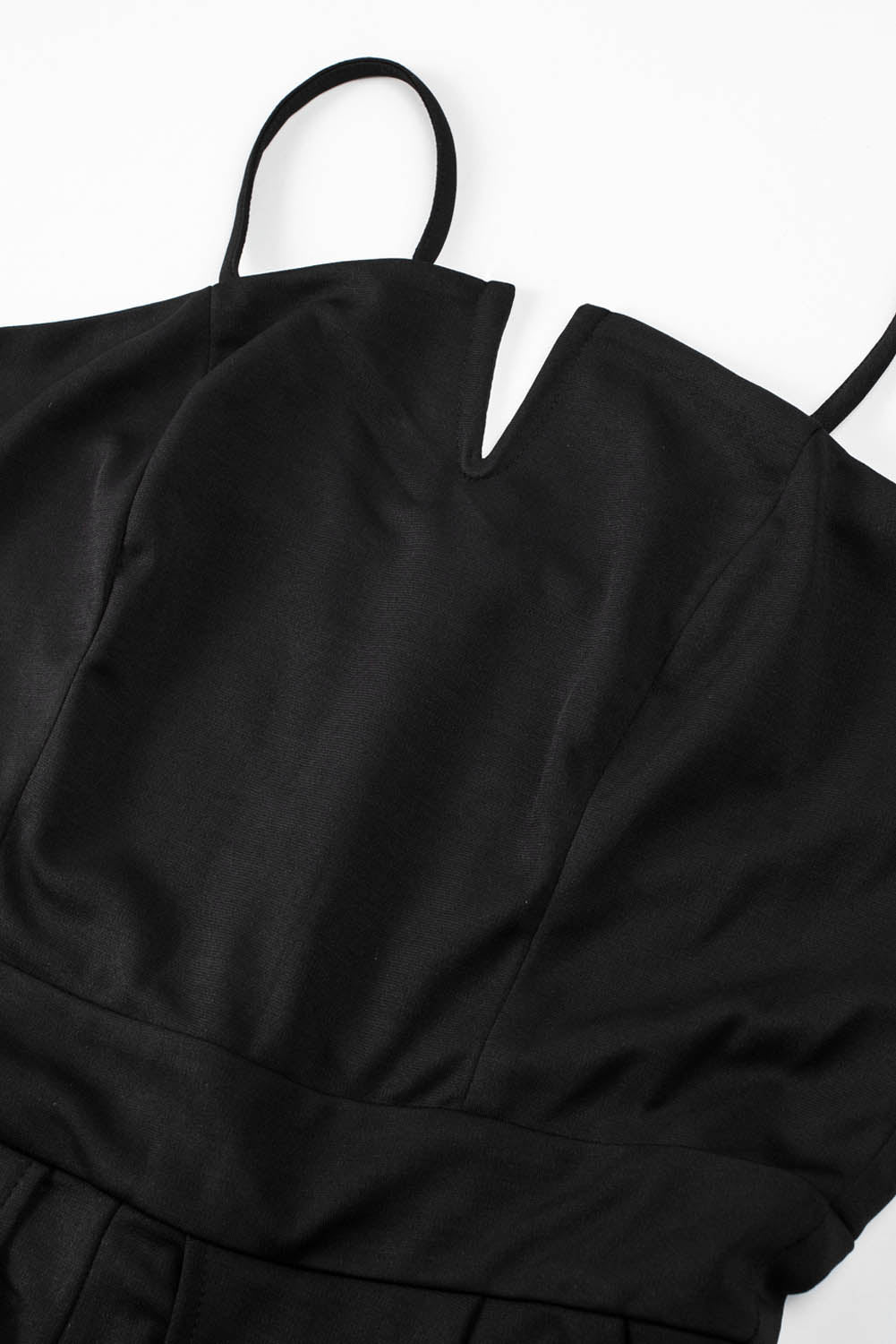 Black Spaghetti Straps Slit Leg Jumpsuit with Pockets - Premium Bottoms from Momma Done Gone Crafty- Just $47.94! Shop now at Momma Done Gone Crafty