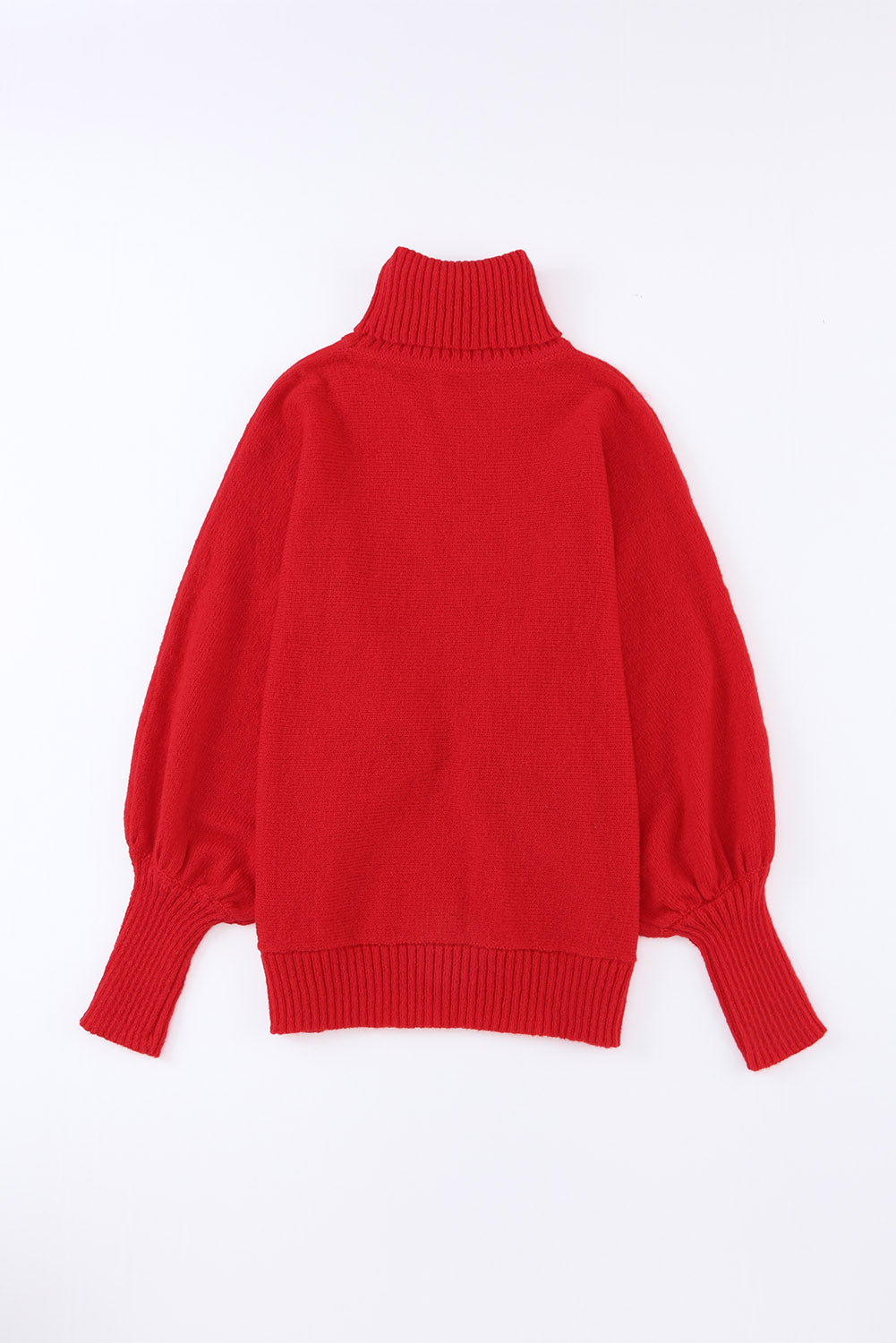 Red Merry Letter Embroidered High Neck Sweater - Premium Tops from Momma Done Gone Crafty- Just $52.99! Shop now at Momma Done Gone Crafty