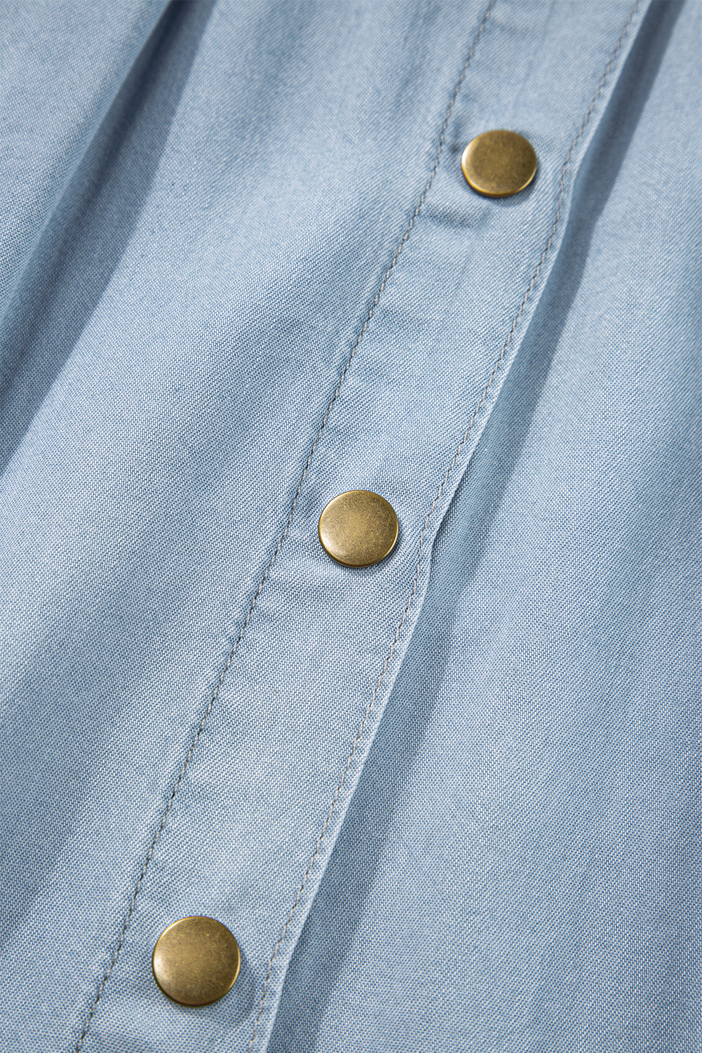 Mist Blue Fully Buttoned Long Denim Skirt - Premium Bottoms/Skirts & Petticoat from Ashes 2 Wildflowers Boutique, LLC- Just $35.37! Shop now at Ashes 2 Wildflowers Boutique, LLC