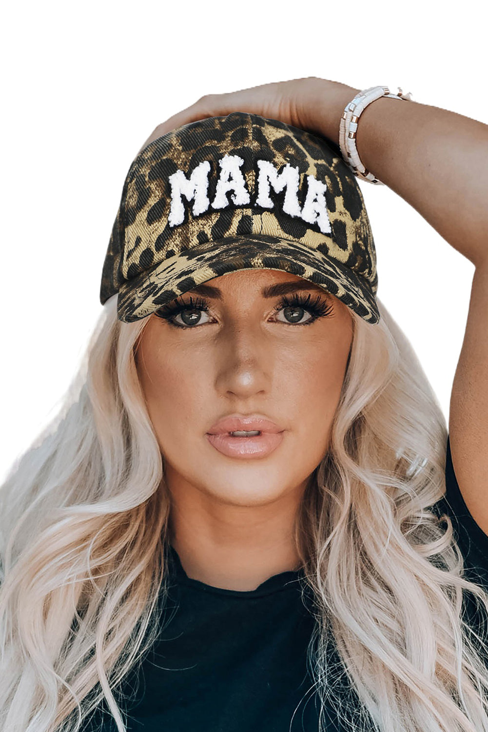 Leopard MAMA Embroidered Leopard Baseball Cap - Premium Accessories from Momma Done Gone Crafty- Just $38.94! Shop now at Momma Done Gone Crafty