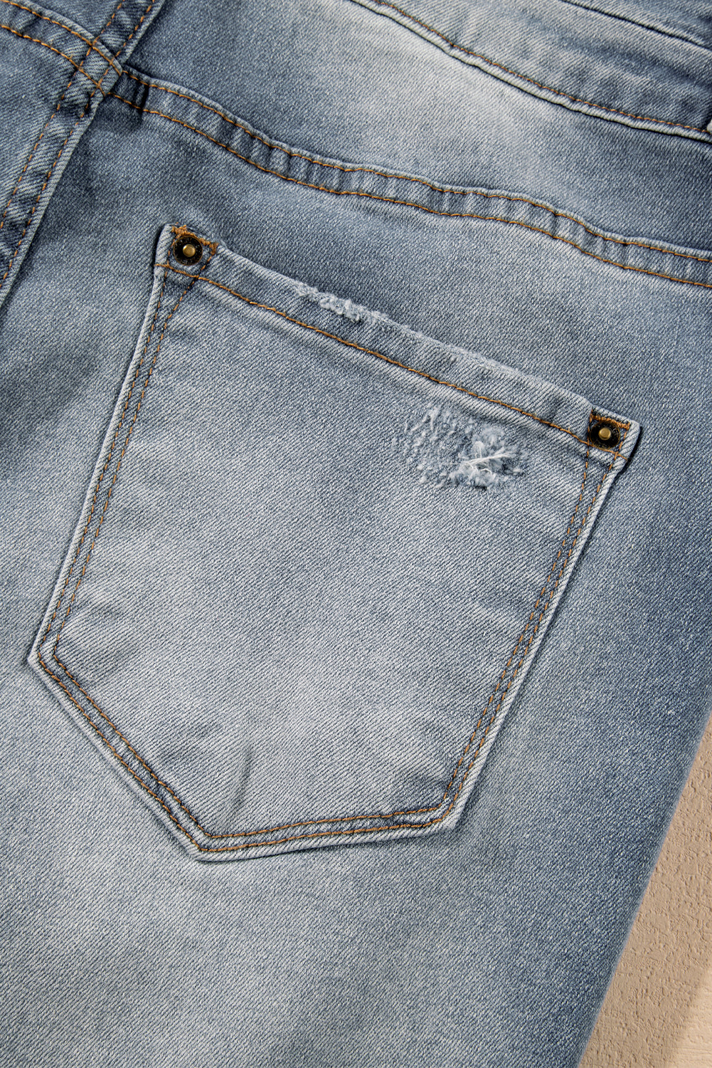 Dusk Blue Vintage Light Wash Ripped Raw Edge Flare Jeans - Premium Bottoms/Jeans from Ashes 2 Wildflowers Boutique, LLC- Just $39.54! Shop now at Ashes 2 Wildflowers Boutique, LLC