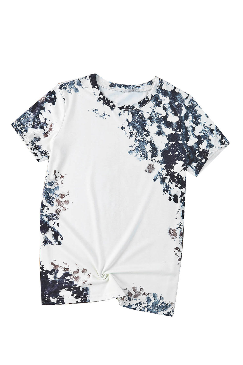 Gray Western Fashion Dyed Bleached T Shirt - Premium Tops from Momma Done Gone Crafty- Just $40.20! Shop now at Momma Done Gone Crafty