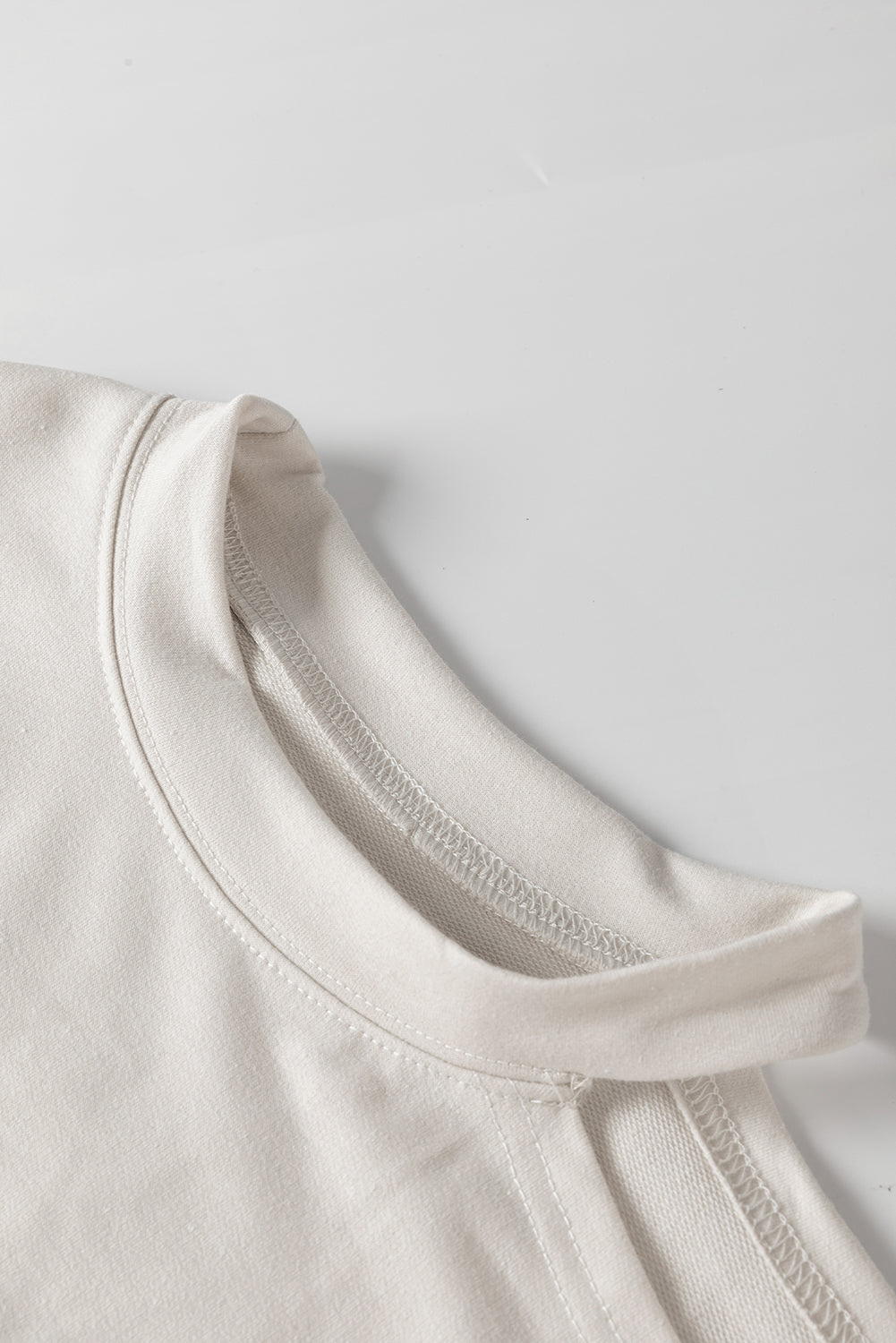 Khaki Single Cold Shoulder T-shirt Dress with Slits - Premium Dresses from Momma Done Gone Crafty- Just $36.36! Shop now at Momma Done Gone Crafty