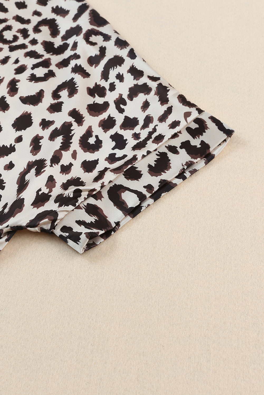 Rose Contrast Leopard Color Block Blouse - Premium Tops from Momma Done Gone Crafty- Just $34.40! Shop now at Momma Done Gone Crafty