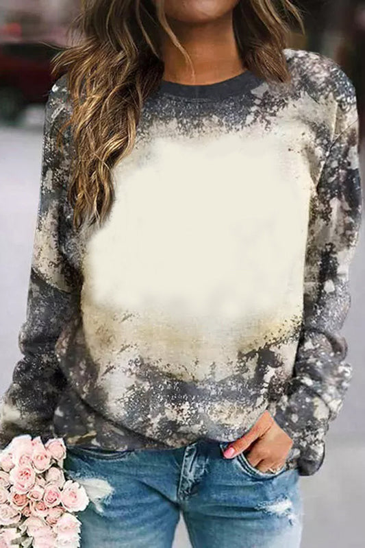 Multicolor Vintage Bleached Tie Dye Long Sleeve Top - Premium Tops from Momma Done Gone Crafty- Just $15.90! Shop now at Momma Done Gone Crafty