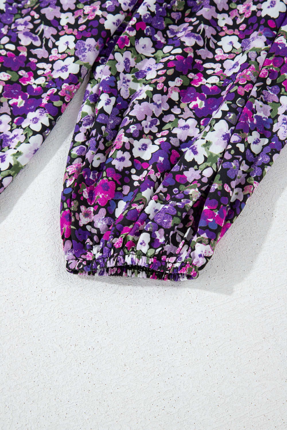 Purple Boho Flower Split V Neck Bubble Sleeve Blouse - Premium Tops/Blouses & Shirts from Ashes 2 Wildflowers Boutique, LLC- Just $21.85! Shop now at Ashes 2 Wildflowers Boutique, LLC