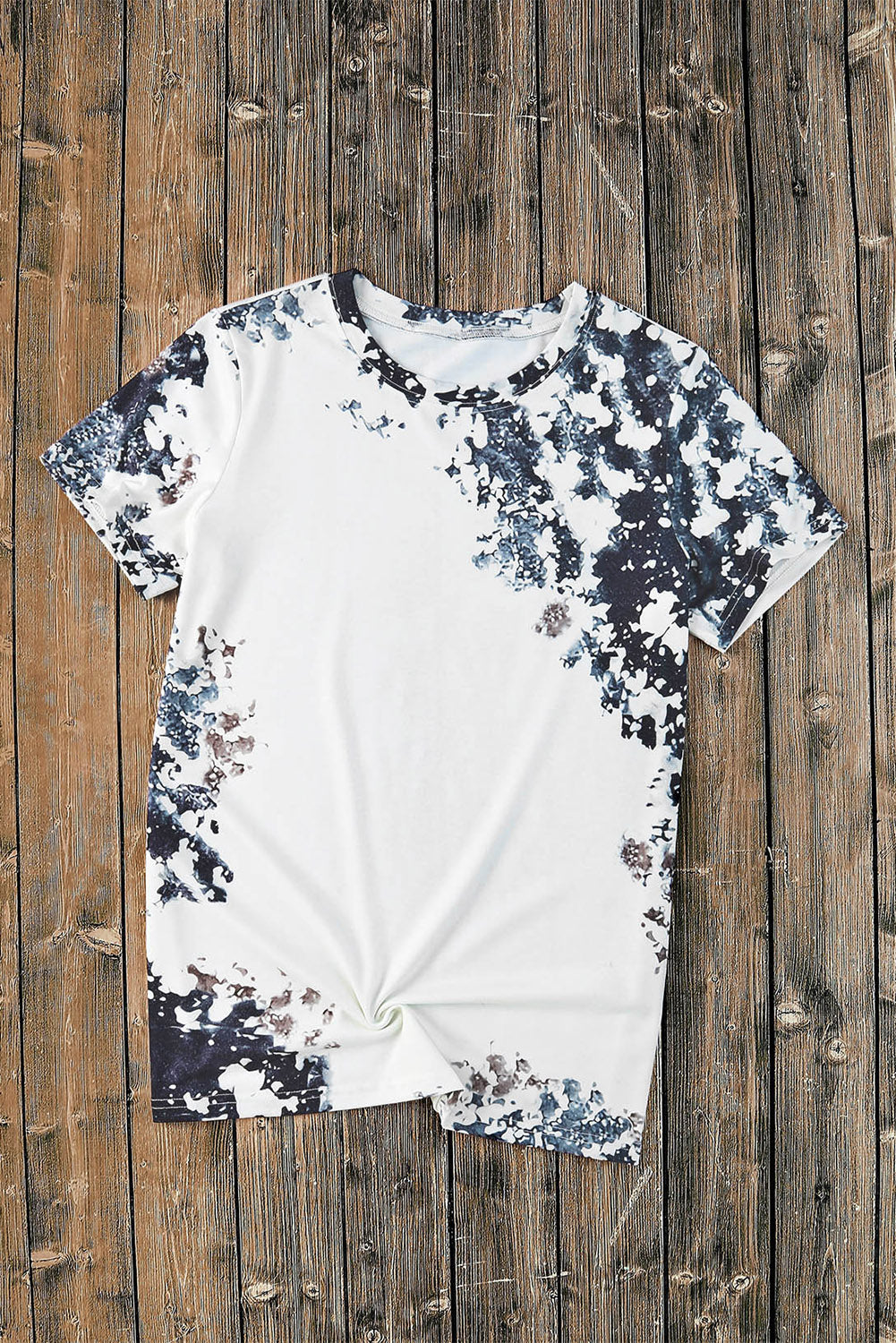 Gray Western Fashion Dyed Bleached T Shirt - Premium Tops from Momma Done Gone Crafty- Just $40.20! Shop now at Momma Done Gone Crafty