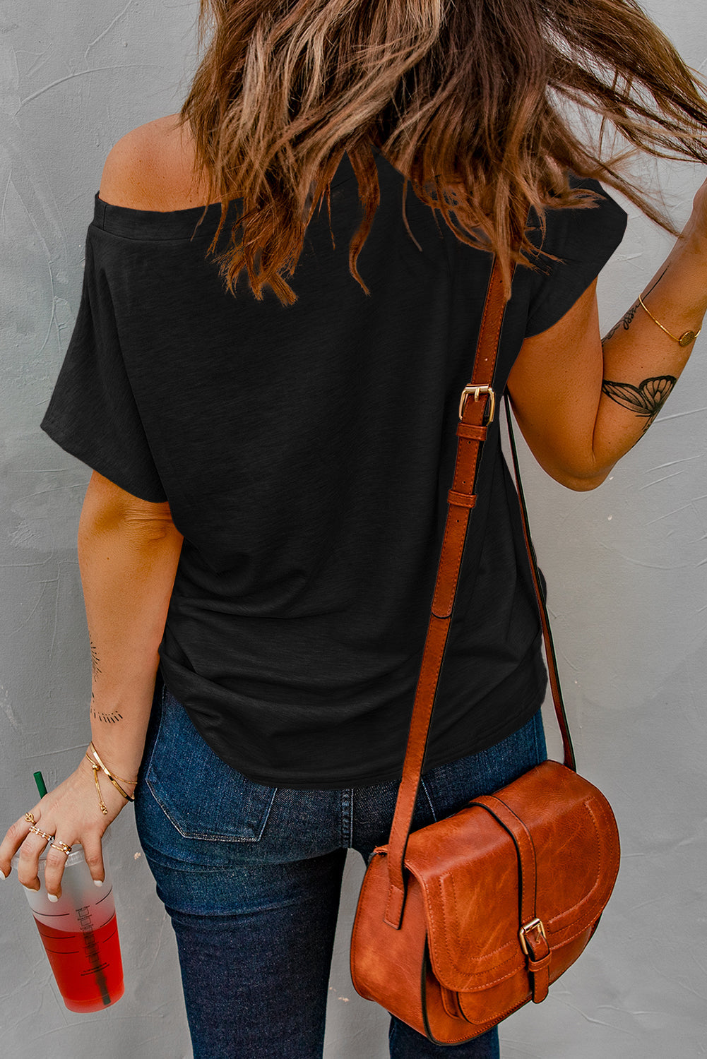 Black Pocketed Tee with Side Slits - Premium Tops from Momma Done Gone Crafty- Just $61.20! Shop now at Momma Done Gone Crafty