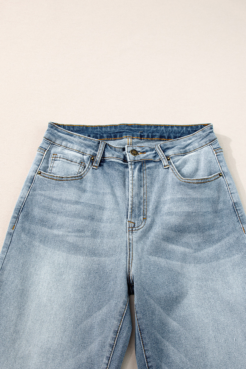 Light Blue Acid Wash Raw Edge Straight Jeans - Premium Bottoms/Jeans from Ashes 2 Wildflowers Boutique, LLC- Just $35.64! Shop now at Ashes 2 Wildflowers Boutique, LLC