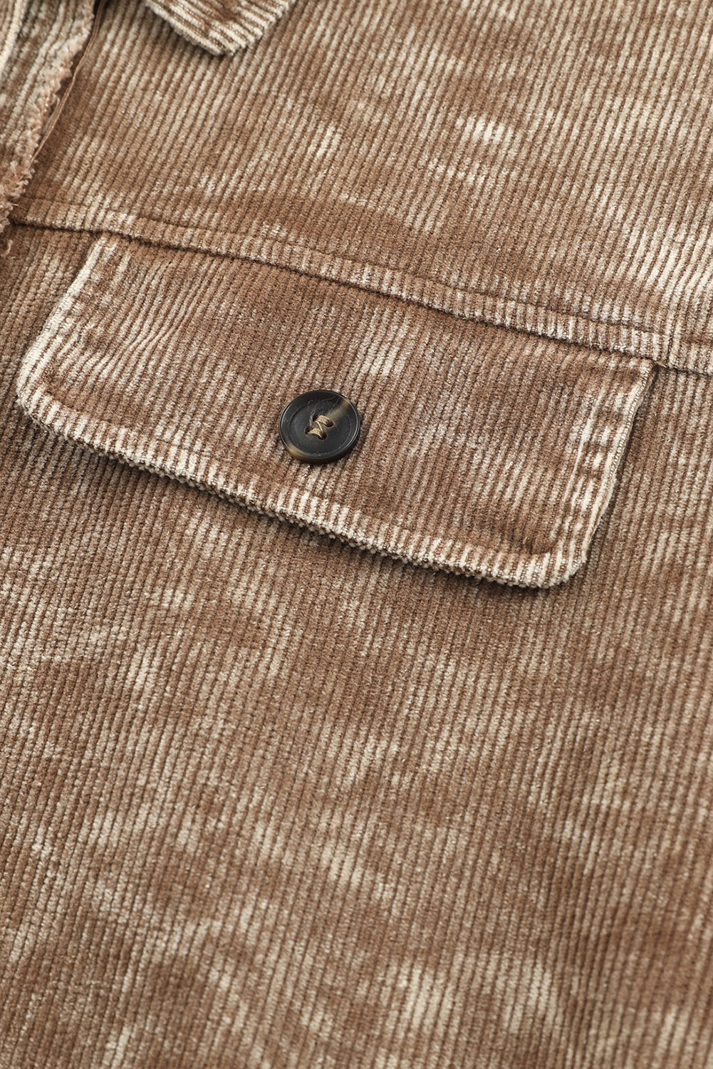 Khaki Vintage Distressed Mineral Wash Oversized Shacket - Premium Outerwear from Momma Done Gone Crafty- Just $61.50! Shop now at Momma Done Gone Crafty