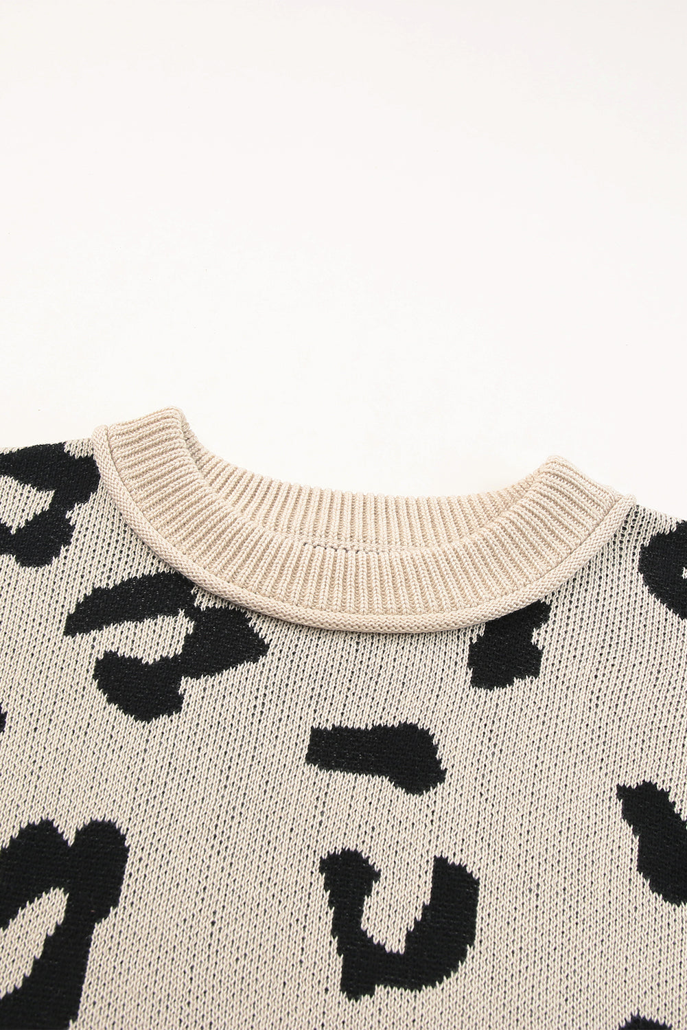 Coffee Leopard Print Colorblock Pullover Sweater - Premium Tops from Momma Done Gone Crafty- Just $48.99! Shop now at Momma Done Gone Crafty