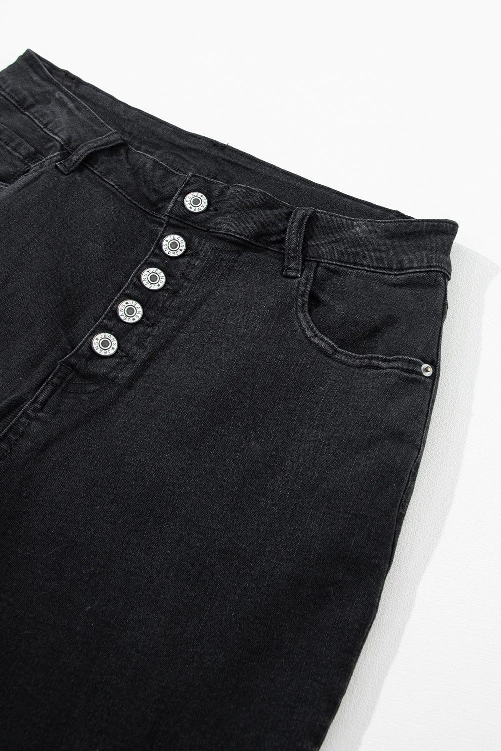 Black High Waist Button Front Flare Jeans - Premium Bottoms/Jeans from Ashes 2 Wildflowers Boutique, LLC- Just $33.84! Shop now at Ashes 2 Wildflowers Boutique, LLC