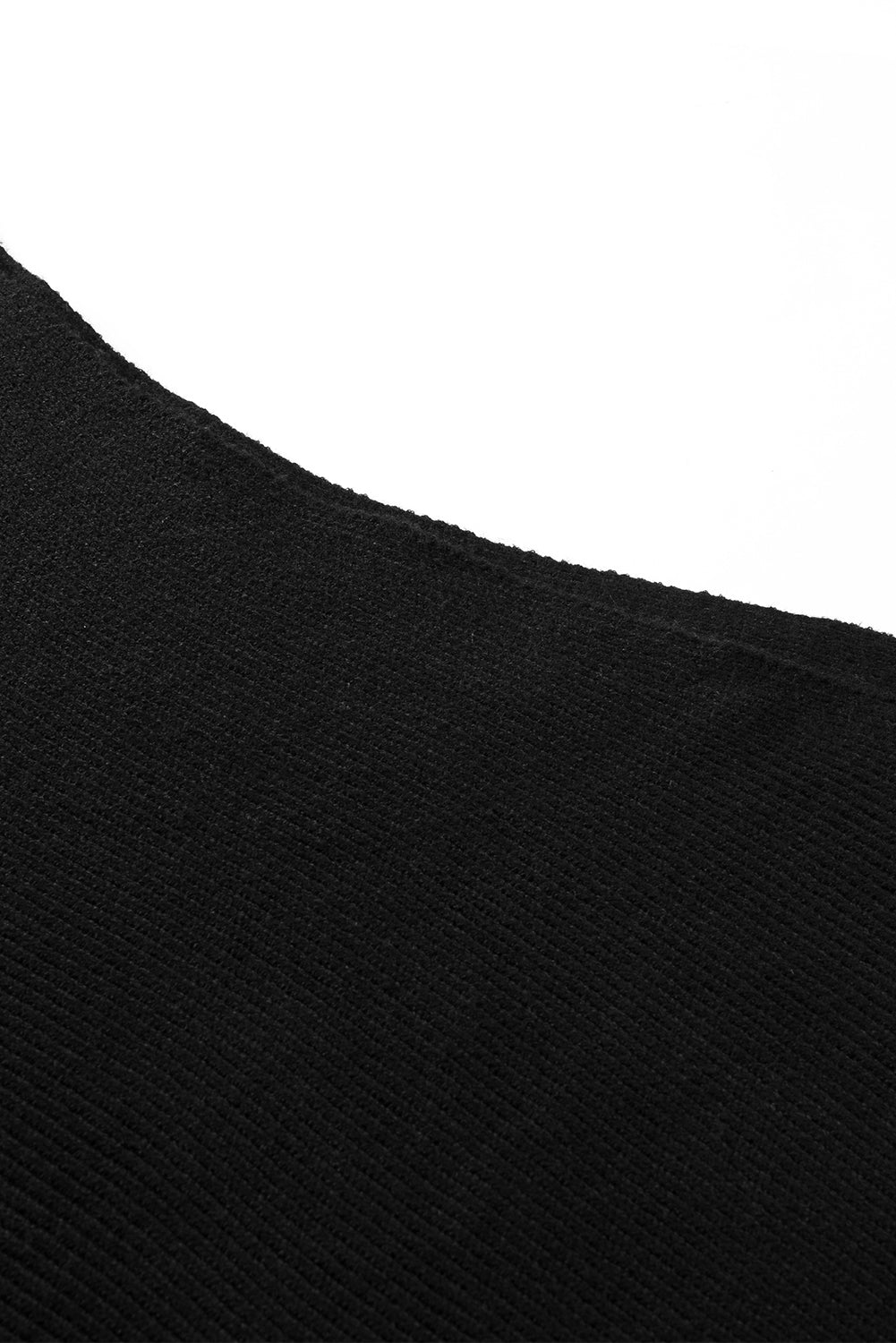 Black Striped Long Sleeve Knit Sweater - Premium Tops from Momma Done Gone Crafty- Just $48.99! Shop now at Momma Done Gone Crafty
