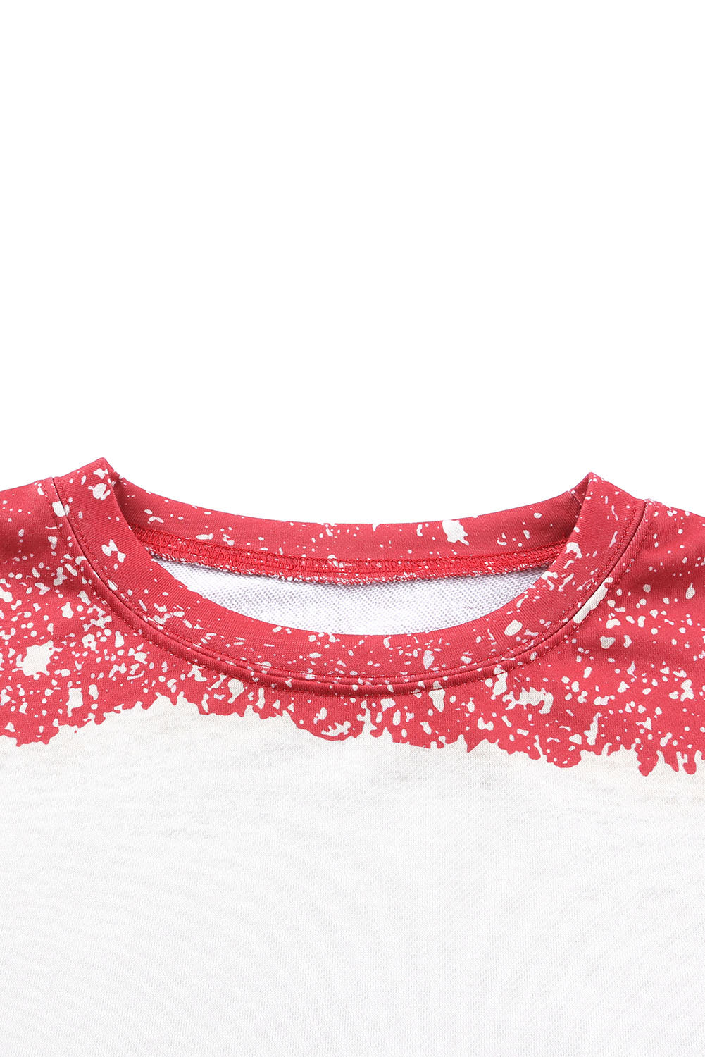 Red Tie Dye Leopard Drop Shoulder Sweatshirt - Premium Tops from Momma Done Gone Crafty- Just $33.60! Shop now at Momma Done Gone Crafty
