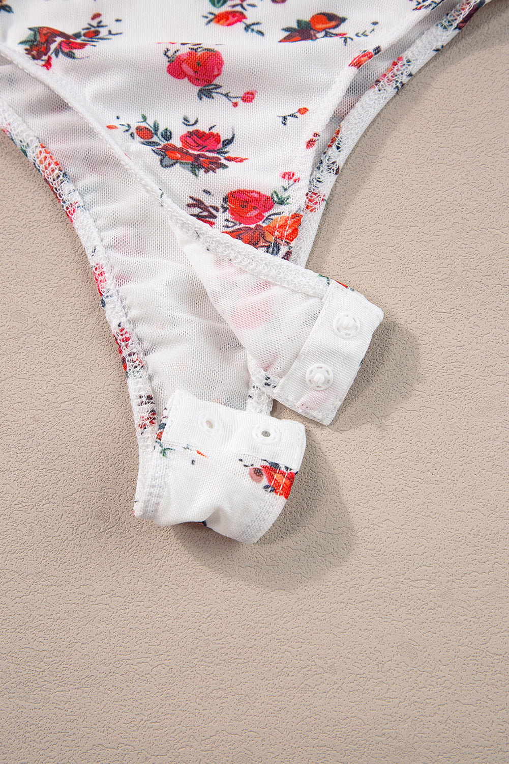 White Floral V Cut Frilled Trim Spaghetti Straps Bodysuit - Premium Tops/Bodysuits from Ashes 2 Wildflowers Boutique, LLC- Just $19.08! Shop now at Ashes 2 Wildflowers Boutique, LLC