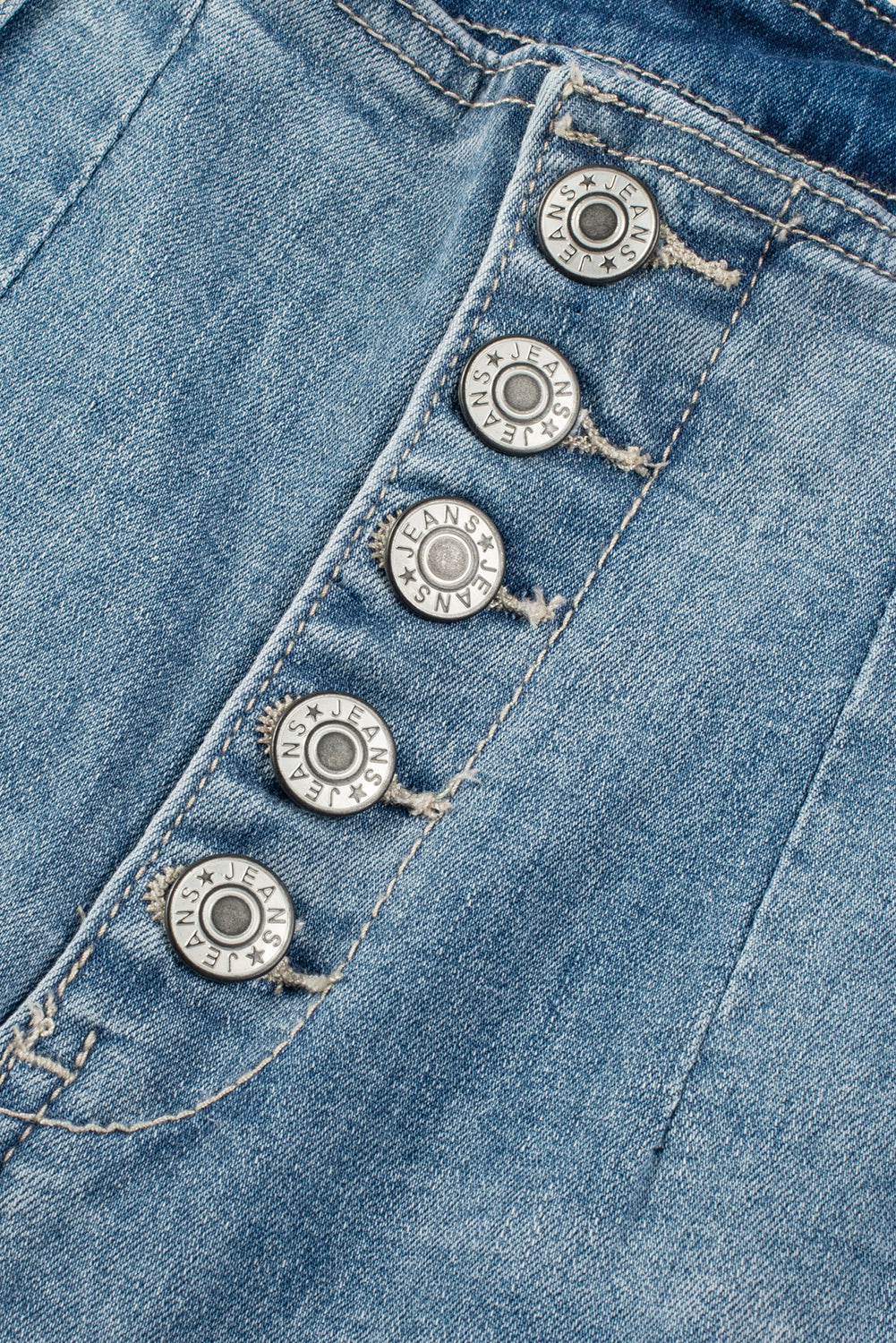 Dusk Blue Multi Buttons Medium Wash Straight Loose Leg Jeans - Premium Bottoms/Jeans from Ashes 2 Wildflowers Boutique, LLC- Just $54.99! Shop now at Ashes 2 Wildflowers Boutique, LLC