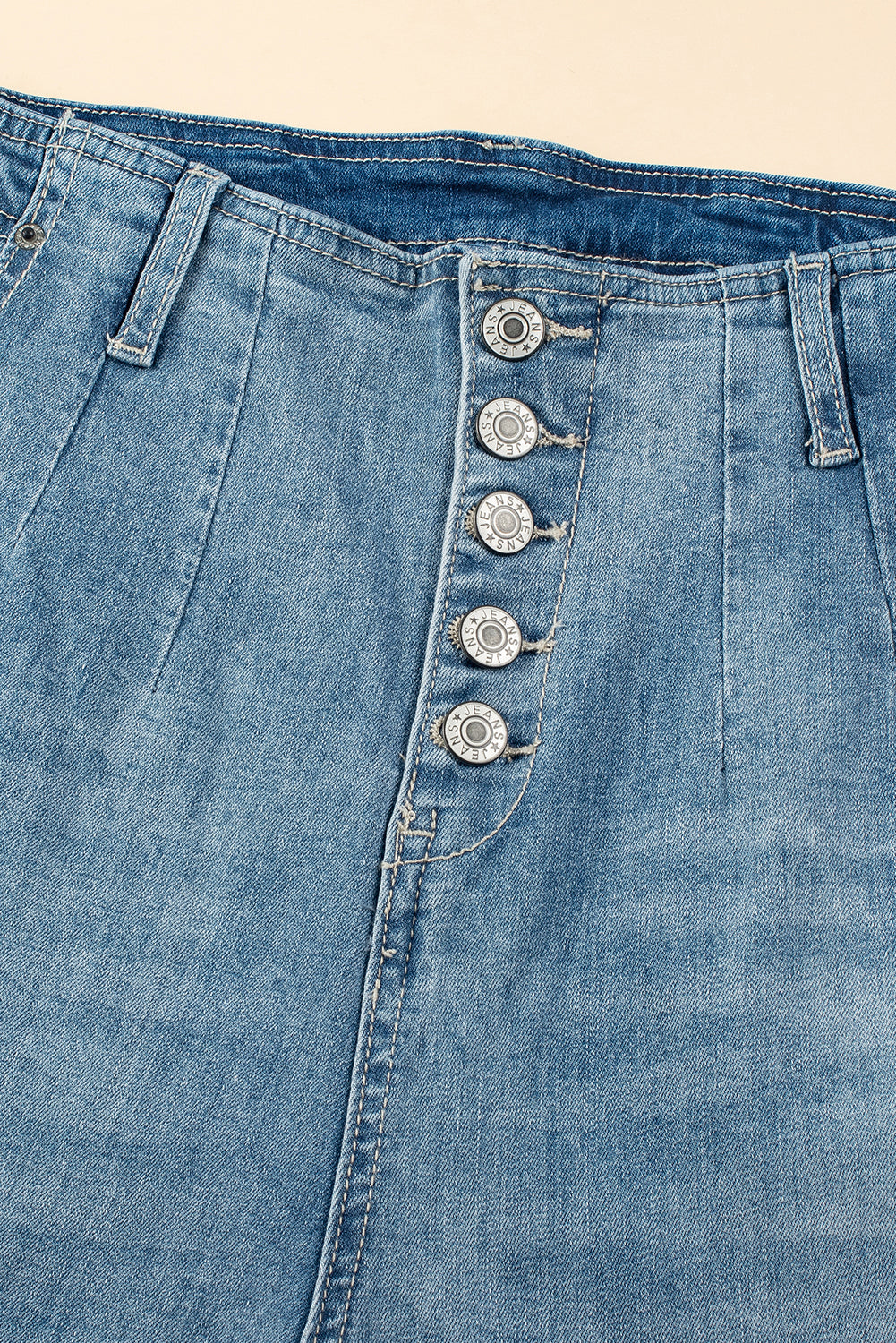Dusk Blue Multi Buttons Medium Wash Straight Loose Leg Jeans - Premium Bottoms/Jeans from Ashes 2 Wildflowers Boutique, LLC- Just $54.99! Shop now at Ashes 2 Wildflowers Boutique, LLC