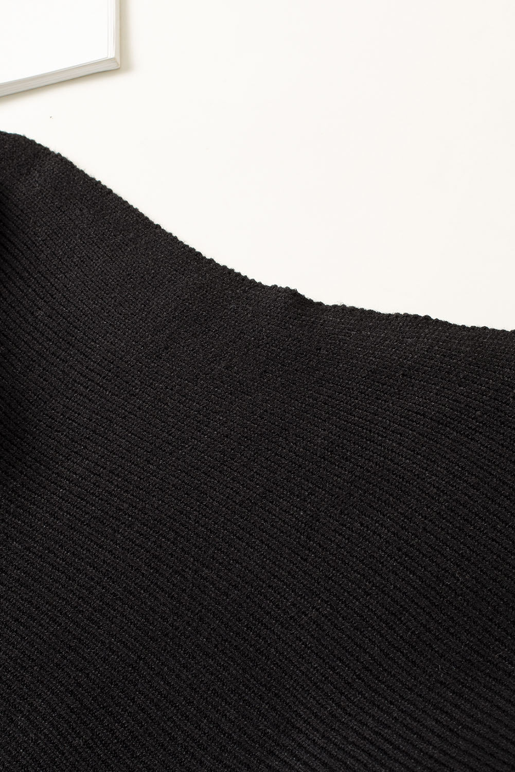 Black Striped Long Sleeve Knit Sweater - Premium Tops from Momma Done Gone Crafty- Just $48.99! Shop now at Momma Done Gone Crafty