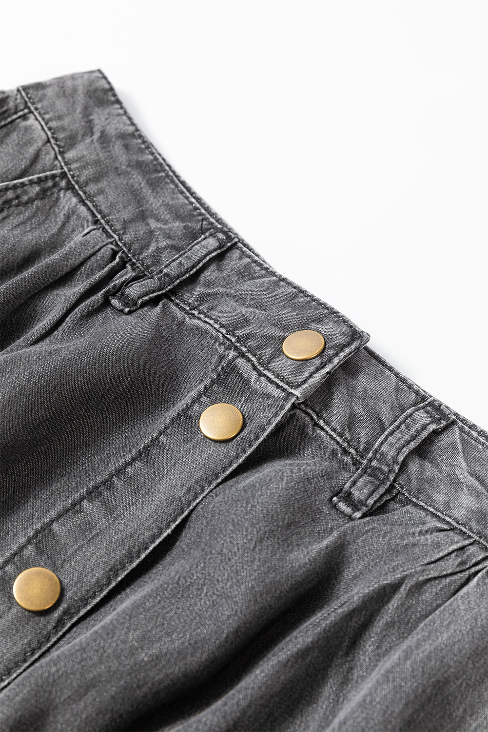 Dark Grey Fully Buttoned Long Denim Skirt - Premium Bottoms/Skirts & Petticoat from Ashes 2 Wildflowers Boutique, LLC- Just $35.40! Shop now at Ashes 2 Wildflowers Boutique, LLC