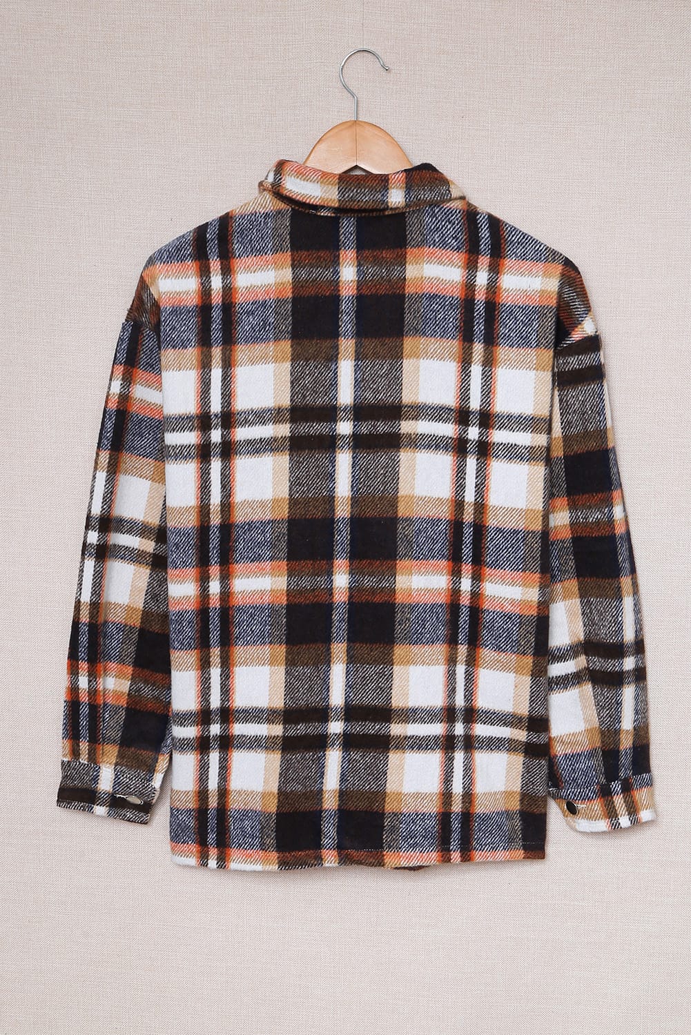 Geometric Plaid Print Pocketed Shacket - Premium Outerwear/Plaid Shackets from Ashes 2 Wildflowers Boutique, LLC- Just $23.35! Shop now at Ashes 2 Wildflowers Boutique, LLC