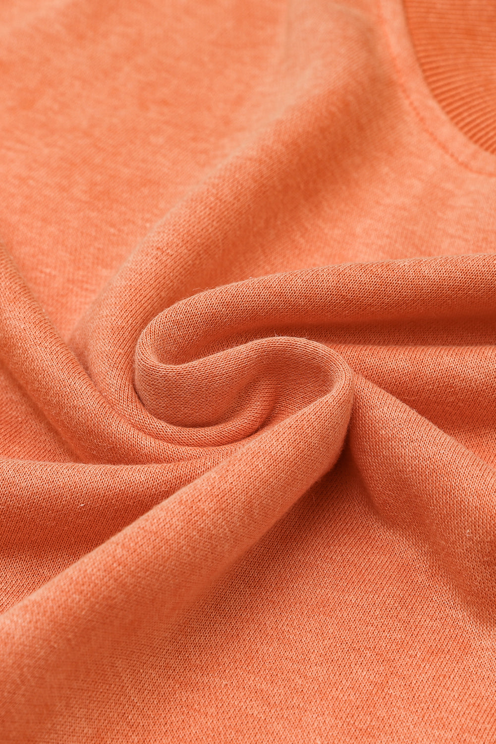 Orange Drop Shoulder Crew Neck Pullover Sweatshirt - Premium Tops from Momma Done Gone Crafty- Just $41.94! Shop now at Momma Done Gone Crafty