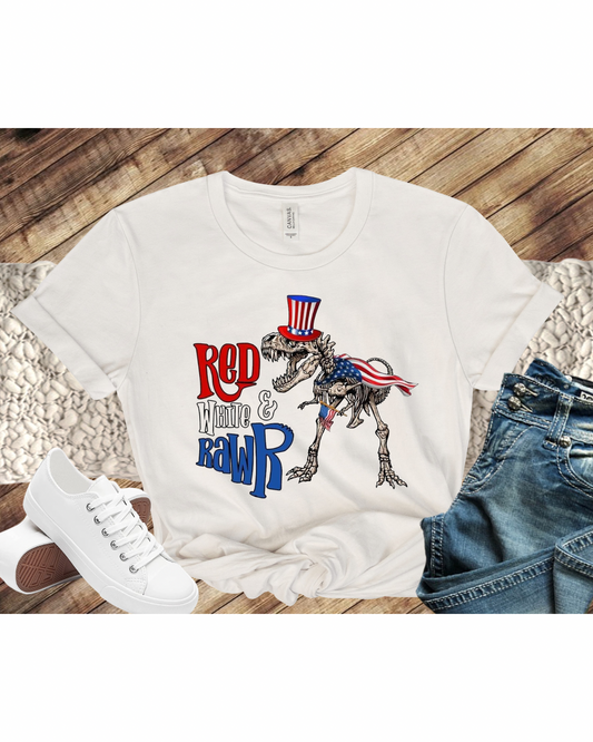 Red White Rawr - Premium  from Momma Done Gone Crafty- Just $25.00! Shop now at Momma Done Gone Crafty