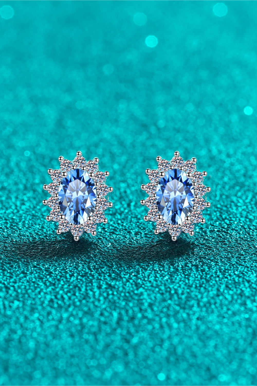 1 Carat Moissanite 925 Sterling Silver Stud Earrings - Premium  from Momma Done Gone Crafty- Just $174.99! Shop now at Momma Done Gone Crafty