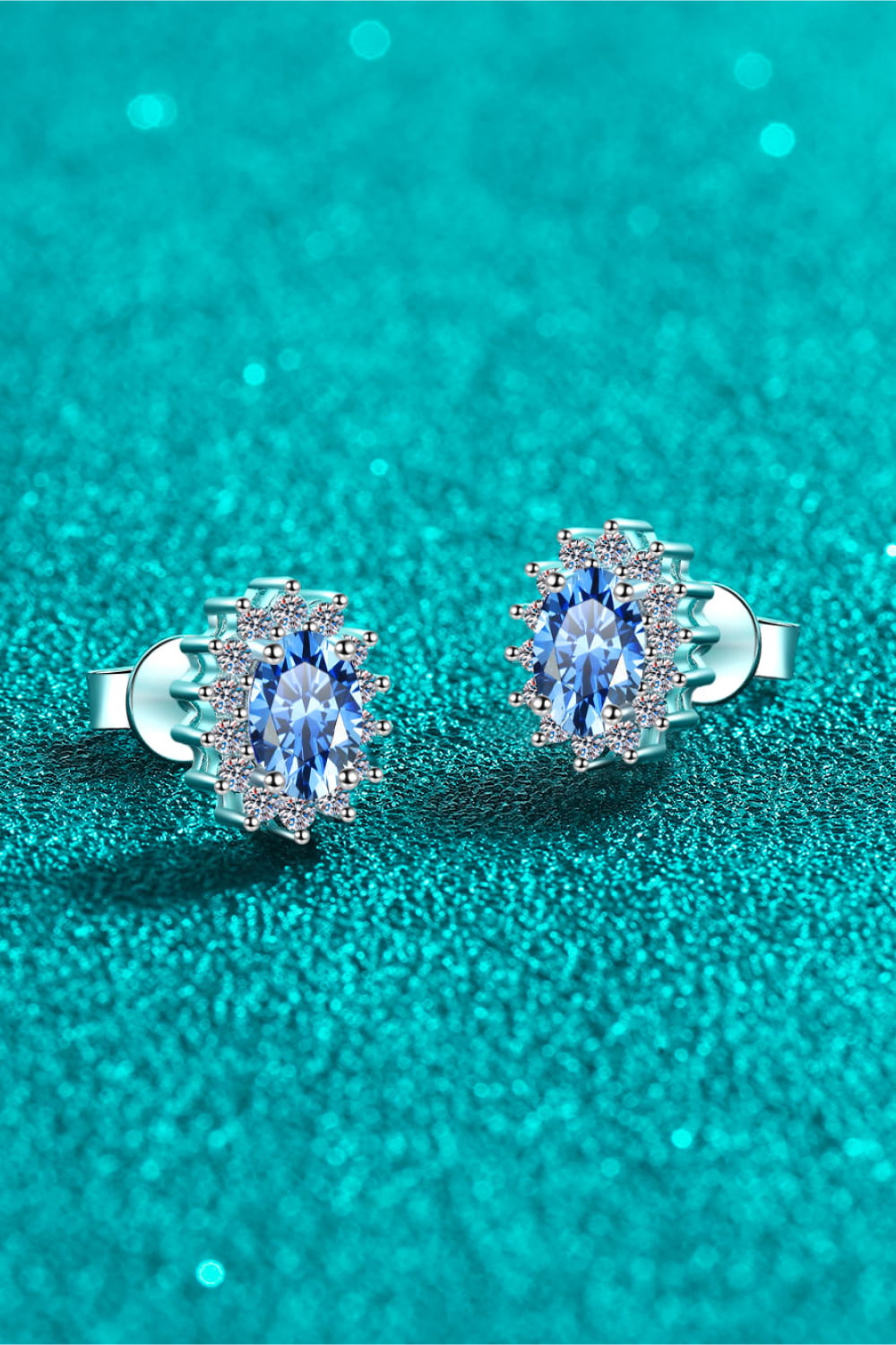 1 Carat Moissanite 925 Sterling Silver Stud Earrings - Premium  from Momma Done Gone Crafty- Just $174.99! Shop now at Momma Done Gone Crafty