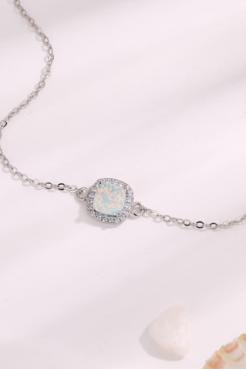Opal Platinum-Plated Bracelet - Premium  from Momma Done Gone Crafty- Just $46.99! Shop now at Momma Done Gone Crafty