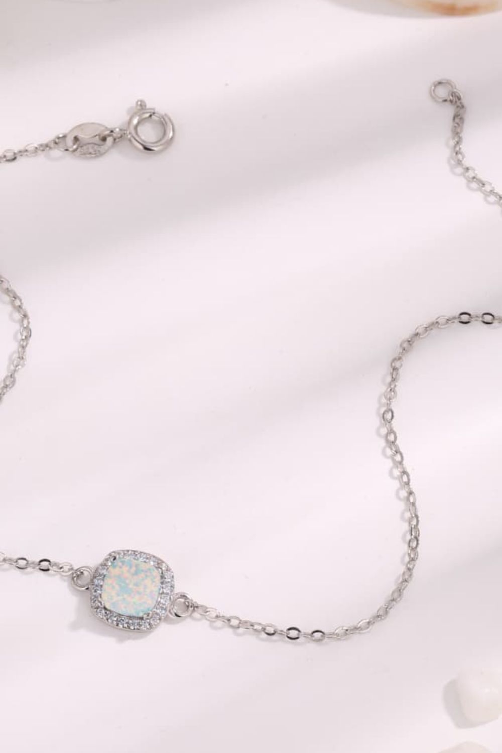 Opal Platinum-Plated Bracelet - Premium  from Momma Done Gone Crafty- Just $46.99! Shop now at Momma Done Gone Crafty