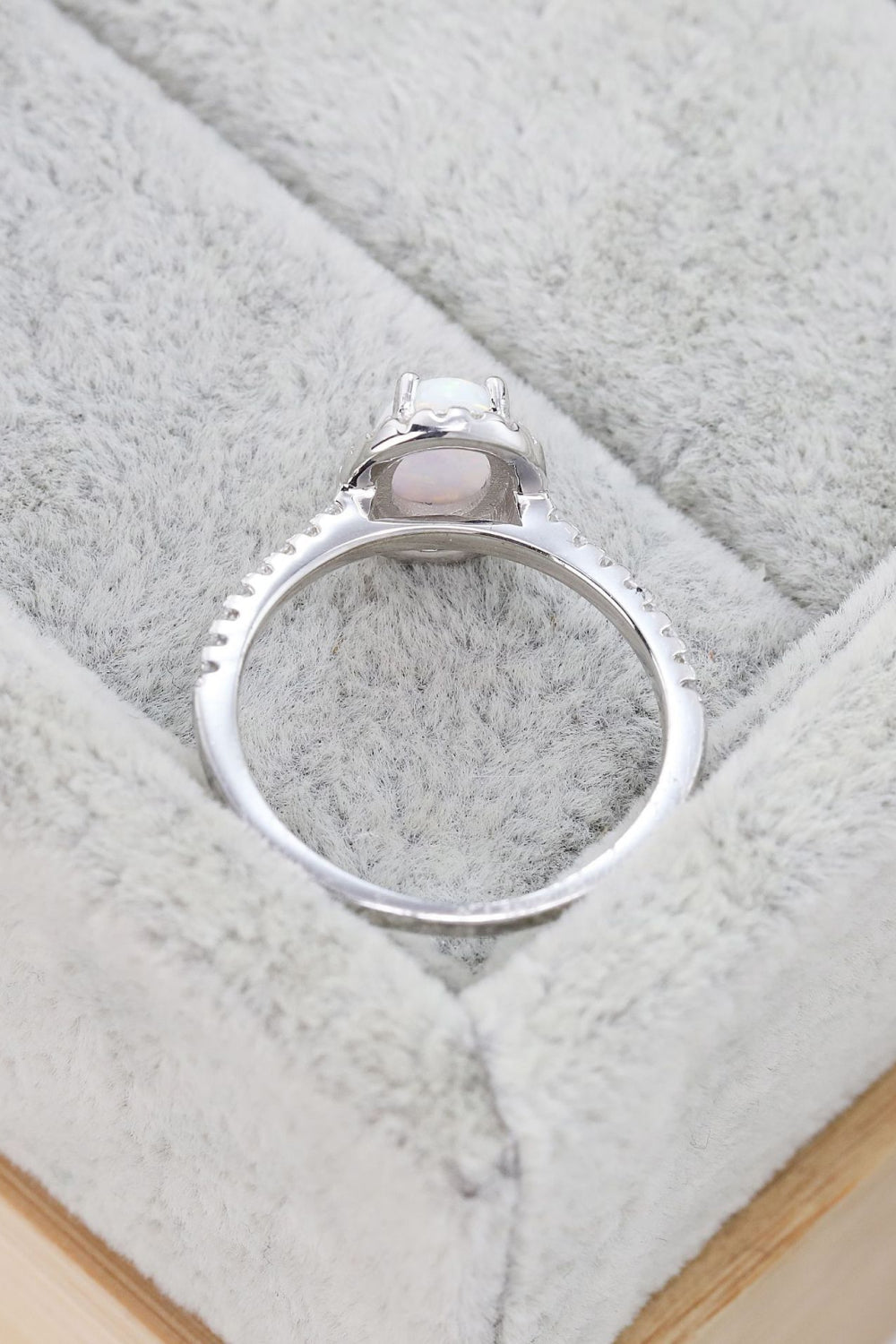 Opal 925 Sterling Silver Halo Ring - Premium  from Momma Done Gone Crafty- Just $55! Shop now at Momma Done Gone Crafty