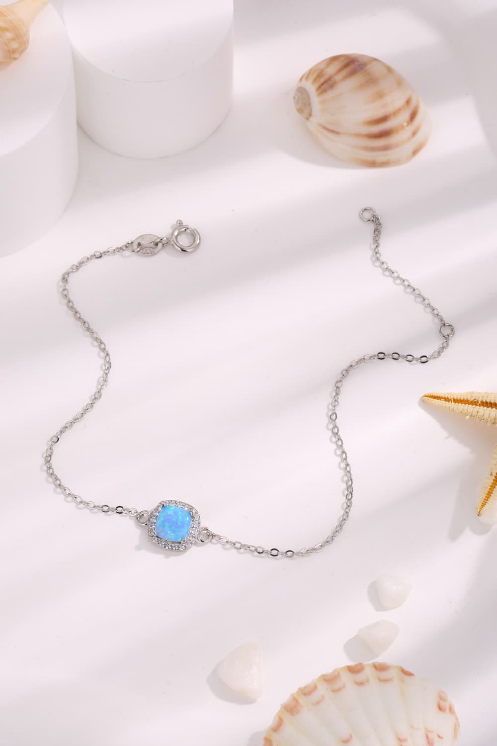Opal Platinum-Plated Bracelet - Premium  from Momma Done Gone Crafty- Just $46.99! Shop now at Momma Done Gone Crafty