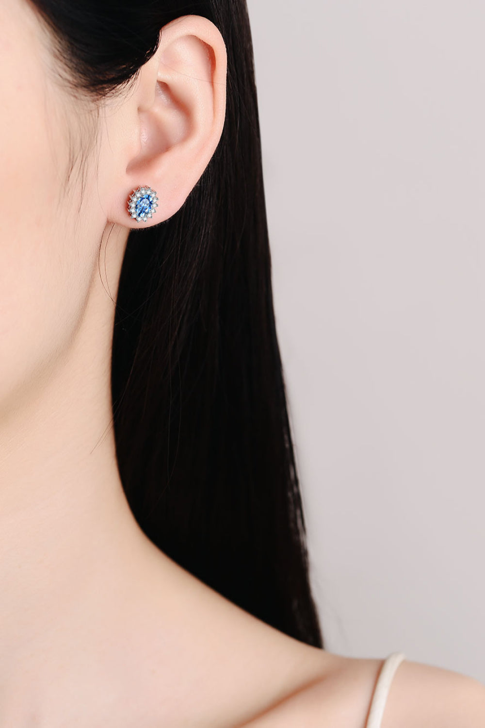 1 Carat Moissanite 925 Sterling Silver Stud Earrings - Premium  from Momma Done Gone Crafty- Just $174.99! Shop now at Momma Done Gone Crafty