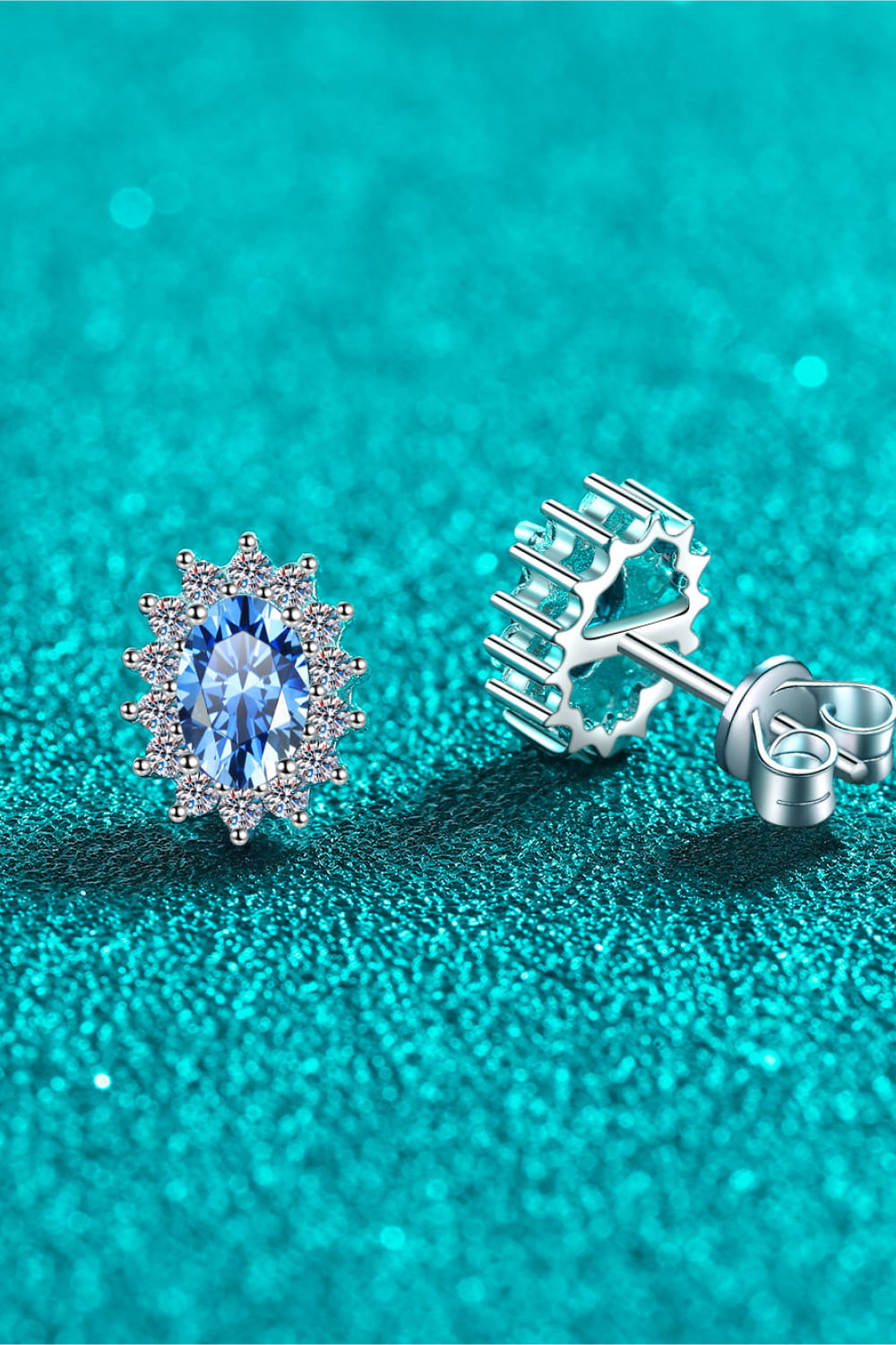1 Carat Moissanite 925 Sterling Silver Stud Earrings - Premium  from Momma Done Gone Crafty- Just $174.99! Shop now at Momma Done Gone Crafty