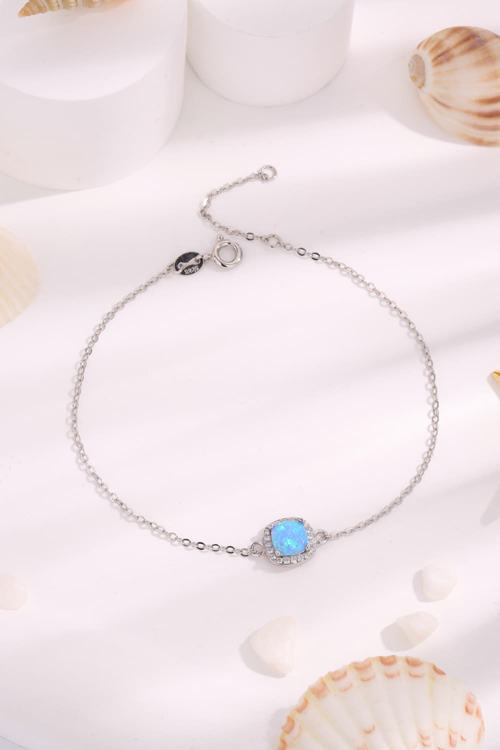 Opal Platinum-Plated Bracelet - Premium  from Momma Done Gone Crafty- Just $46.99! Shop now at Momma Done Gone Crafty